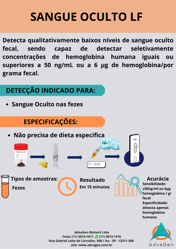 Sangue Oculto LF – Advagen Biotech